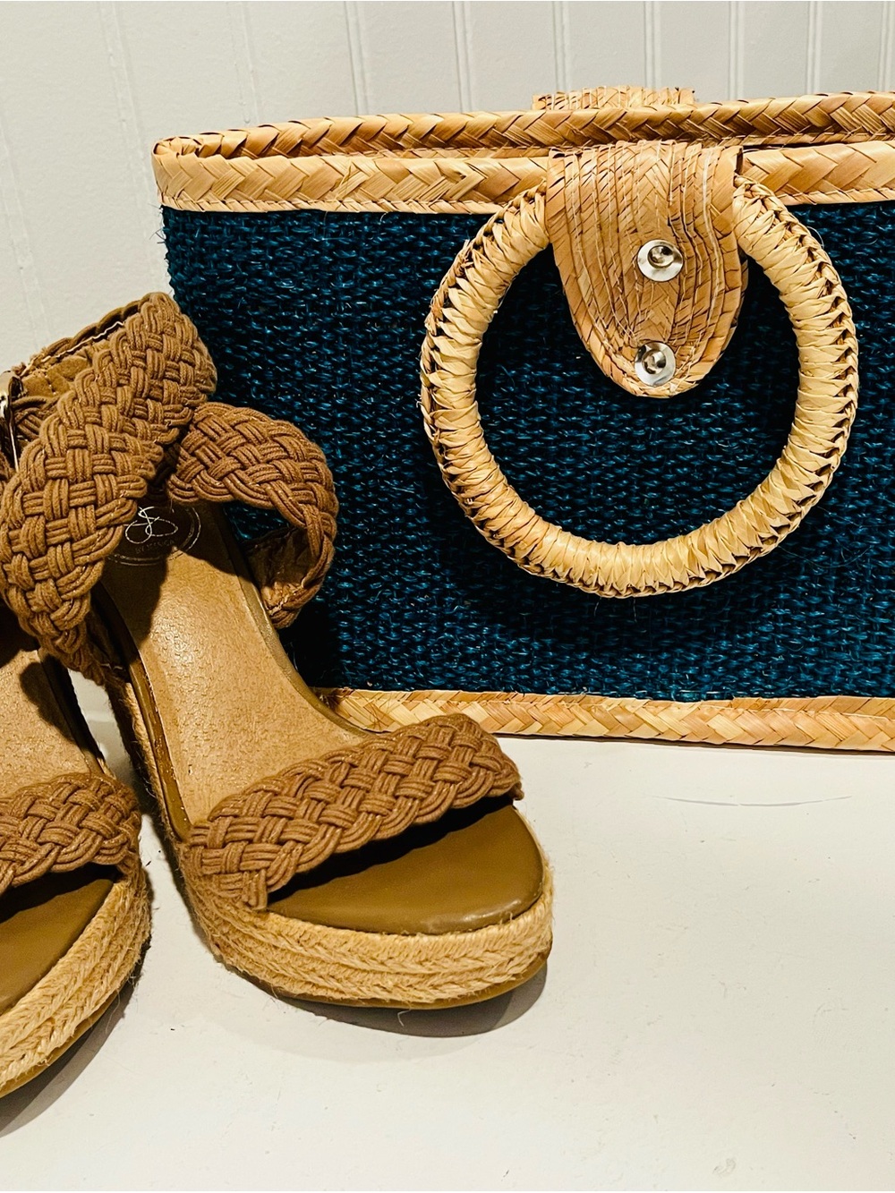 Jessica Simpson Braided Wedge Sandals